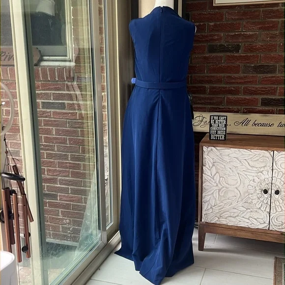 Kay Unger Owen Belted Walk-Thru Scoop Neck Jumpsuit Size 10 NWT - Picture 7 of 7